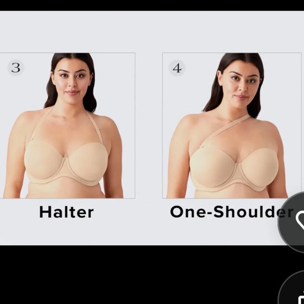 Wacoal Tan Seamless Strapless Bra with Sweetheart Neckline - Picture 16 of 16